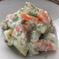 生青海苔と柚子胡椒のポテトサラダ