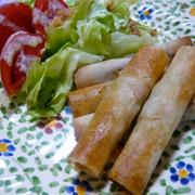 パパっと３ステップ☆揚げないツナカレー春巻き