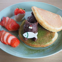 【レシピ】もちもち☆にゃんこのあんこホットケーキ♪