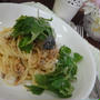 サバのミートソースパスタ☆