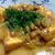 厚揚げの納豆卵かけ