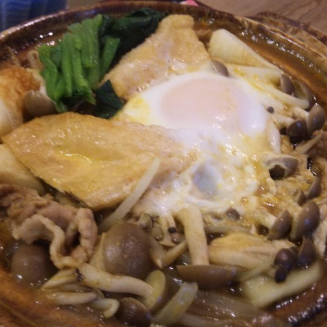 鍋焼きカレーうどん