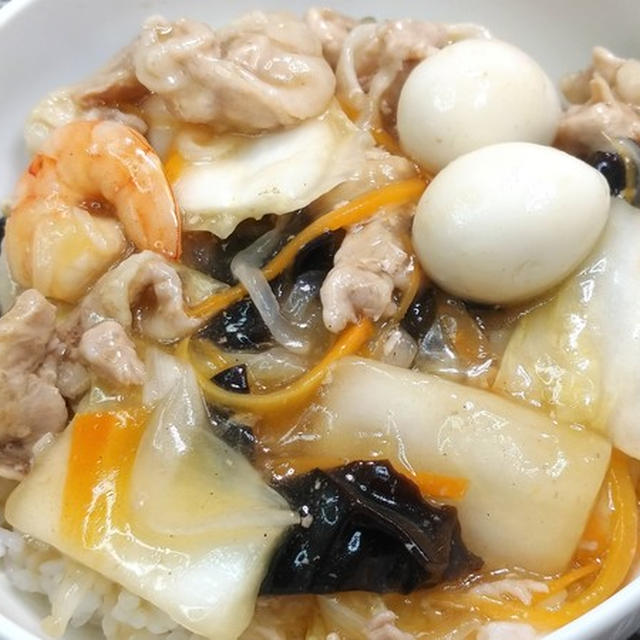 電子レンジで10分！レンチン簡単料理★中華丼★