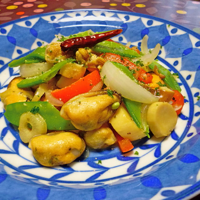 ムール貝と野菜のソテー