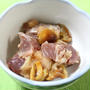 鶏団子鍋となめこの天ぷらとイカゲソの天ぷらとかつおのなめこおろしでうちごはん（レシピ付）