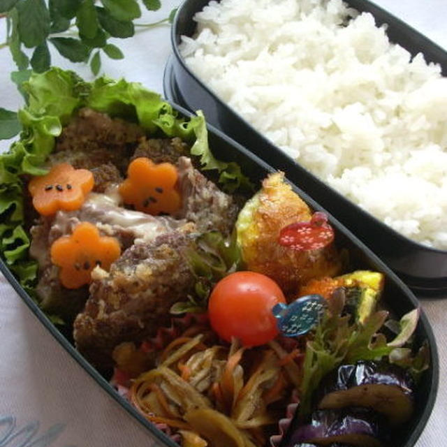 牛肉のチーズカツレツのお弁当