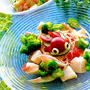 ホタテとトマトの冷た〜いカッペリーニ
金魚のせ°₊·ˈ∗(( ॣ>̶᷇ᗢ<̶᷆ ॣ))∗ˈ‧
