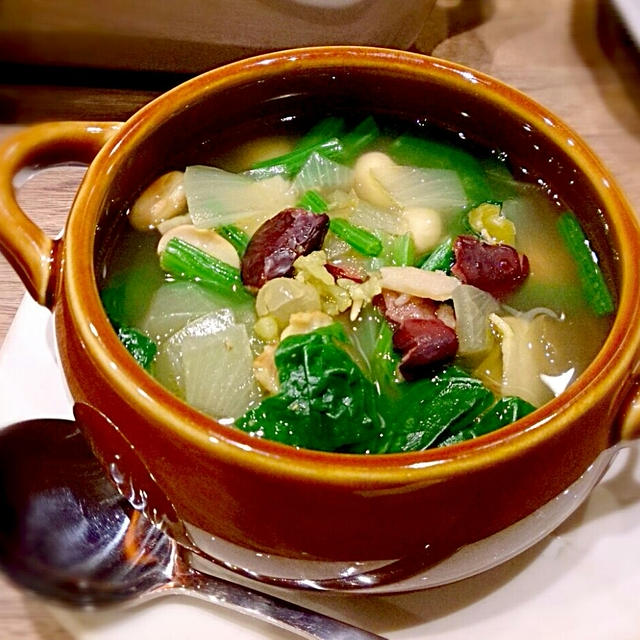ほうれん草とお豆のスープ By 古尾谷 りかこさん レシピブログ 料理ブログのレシピ満載
