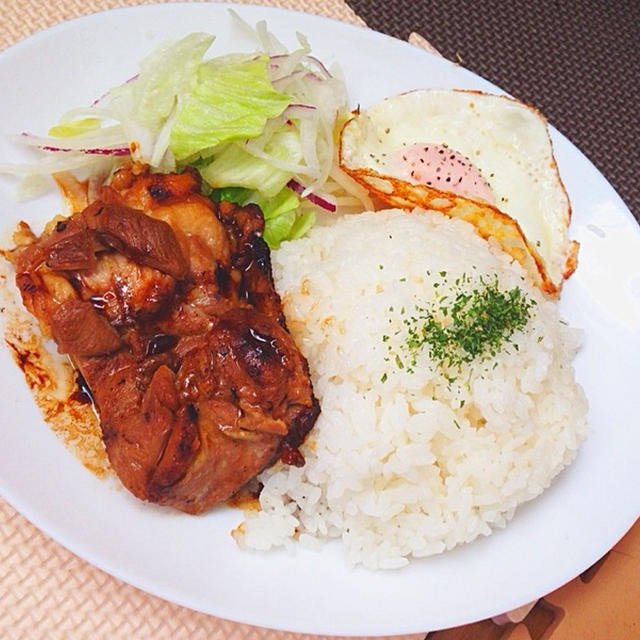 照り焼きチキンのモーニングプレート