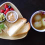 朝ごはん！あま～い新玉葱のスープ