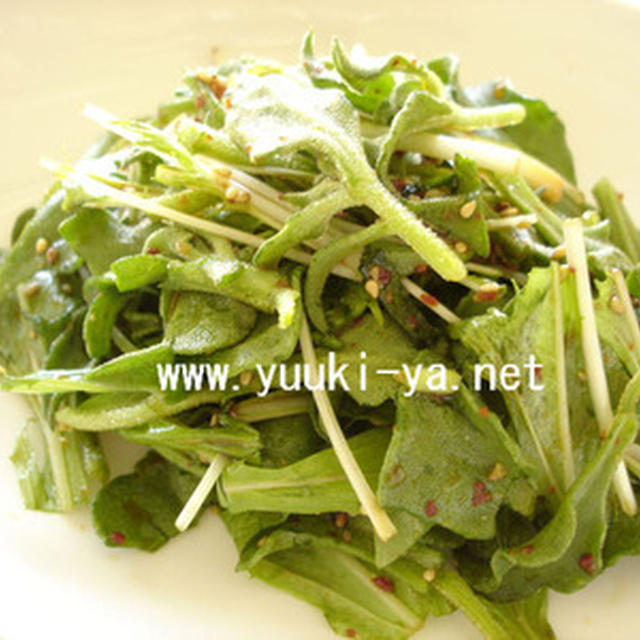 アイスプラントと水菜のコリアンサラダ By Yuuki Yaさん レシピブログ 料理ブログのレシピ満載