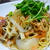 サーモンときのこの梅パスタ