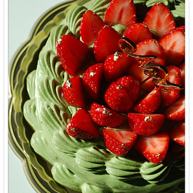 クリスマスケーキ ２０１１ 抹茶風味の苺ショートケーキ By Kanakoさん レシピブログ 料理ブログのレシピ満載