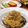 生姜入りバターめんたいパスタ
