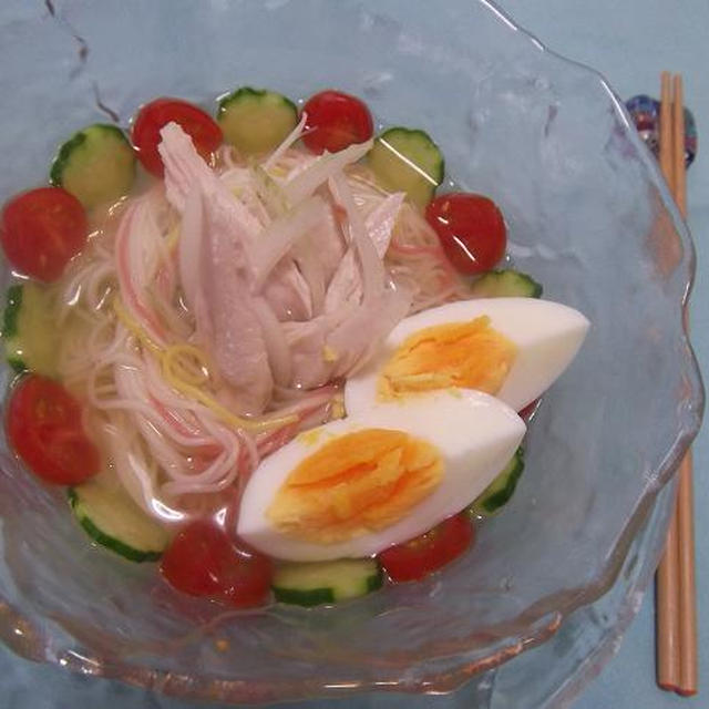 ひんやり☆チキンコンソメ素麺