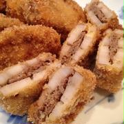 韓国風ハンバーグたねで 蓮根のはさみ揚げ