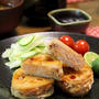 れんこんの秋鮭はさみ*さっぱりポン酢焼き