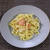 パルミジャーノとスモークサーモンのパスタ