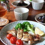 レモンガーリック風味、鶏もも肉のグリル焼き。
