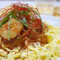 白菜とエノキのエビ中華丼