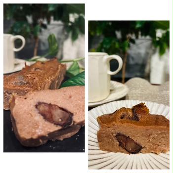 ちょっと贅沢な冷凍保存の栗ペースト・渋皮煮で作る「栗たっぷり滑らかテリーヌ」～パン焼きは塩パン