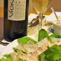 【うちレシピ】真鯛のカルパッチョ★ガーリック&バジルのソースで♪ / 【参加中♪】海のワインに合うカルパッチョパーティー 「カルパー」レシピコンテスト