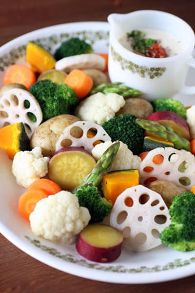 温野菜サラダ*梅マヨソース