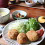 メンチカツ定食。
