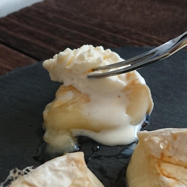 カマンベールチーズ×蜂蜜×バニラアイス