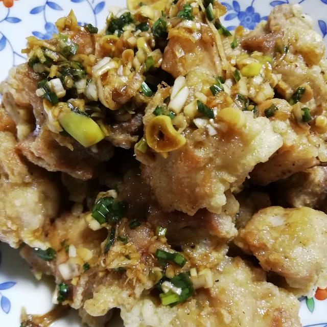ネギザクポン酢北海道ザンギ それは鶏肉の唐揚げです By ゴロミーズさん レシピブログ 料理ブログのレシピ満載