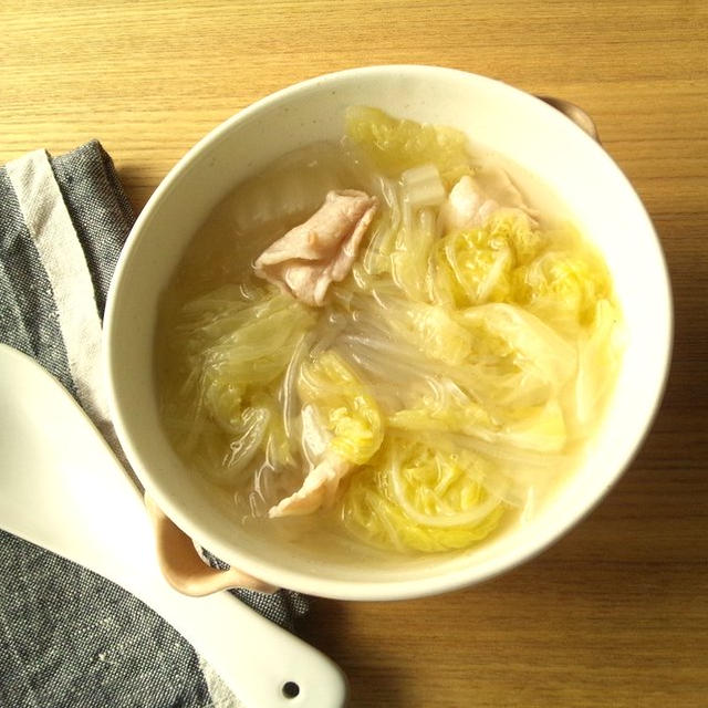 ピェンロー風　白菜と春雨のスープ