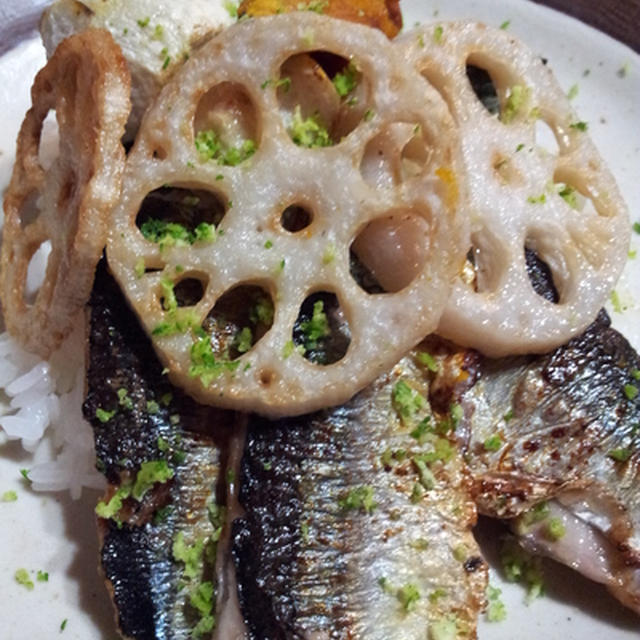 秋刀魚のパエリア
