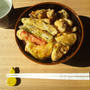 天ぷらの残りで、天丼