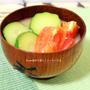 夏はこれでしょ♪トマトとズッキーニの味噌汁