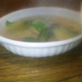 青梗菜とベーコンのスープ by ギザギザ仮面さん