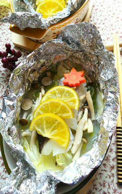 フライパンで作る☆鱈のかぼすホイル焼き