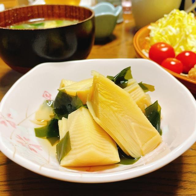 【不動の人気メニュー】若竹煮（たけのことワカメの煮物）