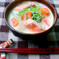 鮭の豆乳味噌汁 by ゆりりんさん