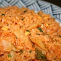 キムチ炒飯の韓国海苔巻き