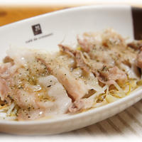 【もやしと豚肉のハーブ蒸し。】