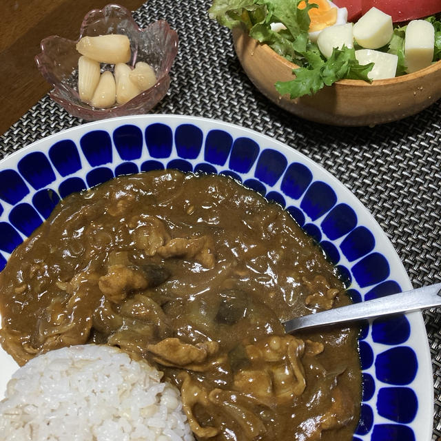 ナスと豚肉のカレー