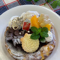 昨日の公民館レッスンはクリスマス用バスクチーズケーキ　♪♪今朝の富士山