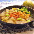 寒天でとろーり根菜ポタージュ☆塩麹スープ by MOMONAOさん
