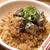 豆腐ほうじ茶丼　黒ゴマ風味