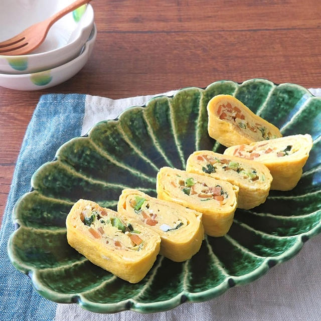簡単アレンジ卵焼き お弁当にも にんじんと小松菜のだし巻き卵 By Kaana57さん レシピブログ 料理ブログのレシピ満載