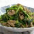 ターツァイと豚肉のわさび醤油炒め