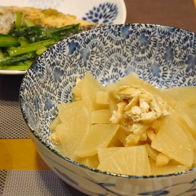 【うちレシピ】大根と揚げのかんたん炒め煮★生姜風味 / 【参加中】「和のスパイスで香り立つ、春の和食レシピ」モニター