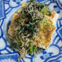 「豆腐のステーキ～おじゃことほうれん草添え～」