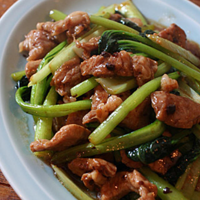 豚とターサイの豆豉炒め By Higucciniさん レシピブログ 料理ブログのレシピ満載
