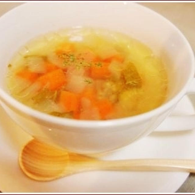 干し生姜でポカポカ♪野菜たっぷりスープ☆☆